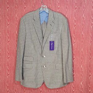 RALPH LAUREN PURPLE LABEL Farm Olive 2 Button Closure Men's Size 42R NWT